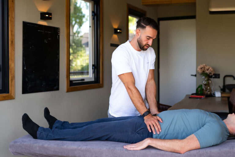 Osteopaat Jurn in actie